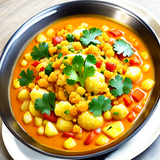 "Aloo Gobi: The Perfect Blend of Potatoes and Cauliflower in a Flavorful Indian Delight"